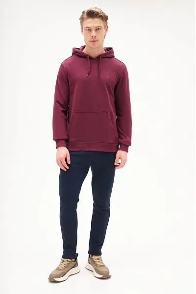 Худи с однотонным логотипом - G081SZ0820ART_OUTGUYSK25 Толстовка муж. (VR177, S)