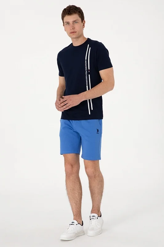 Шорты спортивные из хлопка с вышитым логотипом - G081SZ0OS0PARMEIY025 Брюки спорт. муж. (VR028, M)