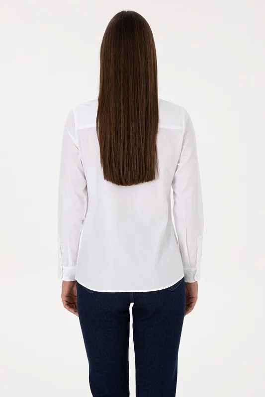 Рубашка из хлопка приталенная - G082SZ0040CRISTA025K Сорочка жен. (VR013, 42)