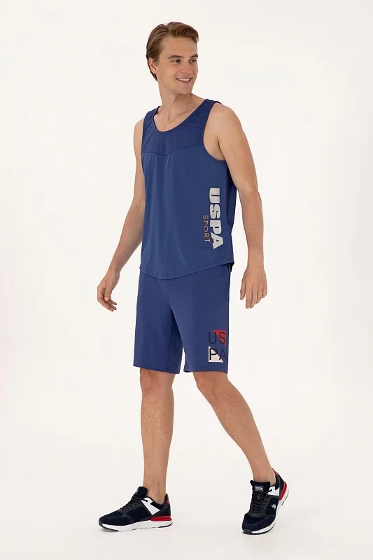 Шорты спортивные на кулиске - G081SZ0OS0PANKA Брюки спорт. муж. (VR059, S)