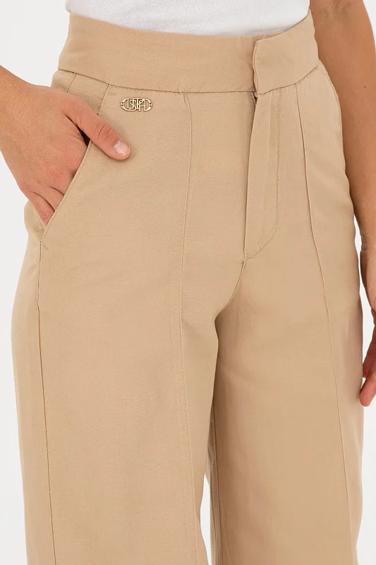 Брюки с добавлением льна - G082SZ0780SEMAY Брюки жен. (VR085, 40)