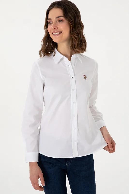 Рубашка с хлопком приталенная - G082SZ0040CRISCOLOR025Y Сорочка жен. (VR013, 42)