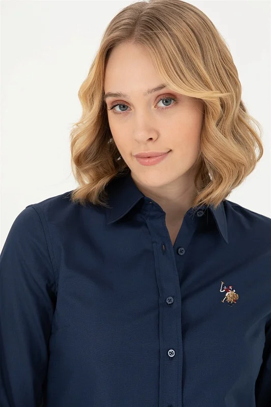 Рубашка из хлопка приталенная - G082SZ0040CRISCOLOR023K Сорочка жен. (VR033, 34)