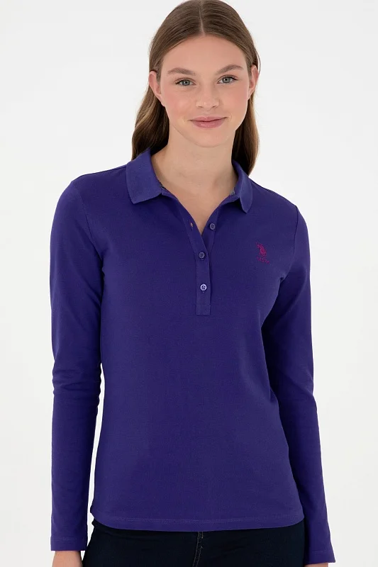 Поло с длинным рукавом из хлопка - G082SZ0820TPG_SK024 Толстовка жен. (VR038, XS)