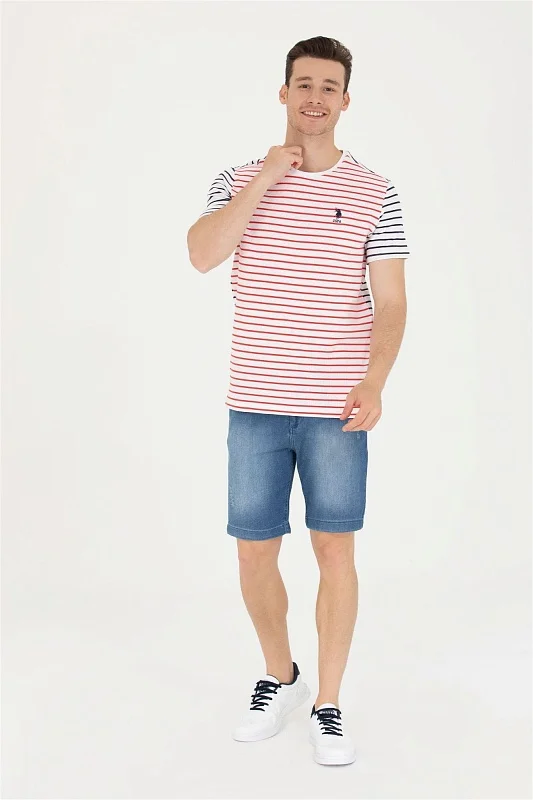 Футболка из хлопка в полоску - G081SZ0110GROS Футболка муж. (VR030, XS)