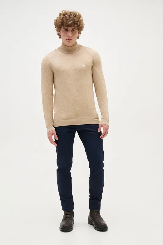 Водолазка из хлопка с воротником-стойка - G081SZ0TK0YBS_BSK24 Кофта муж. (VR123, 4XL)