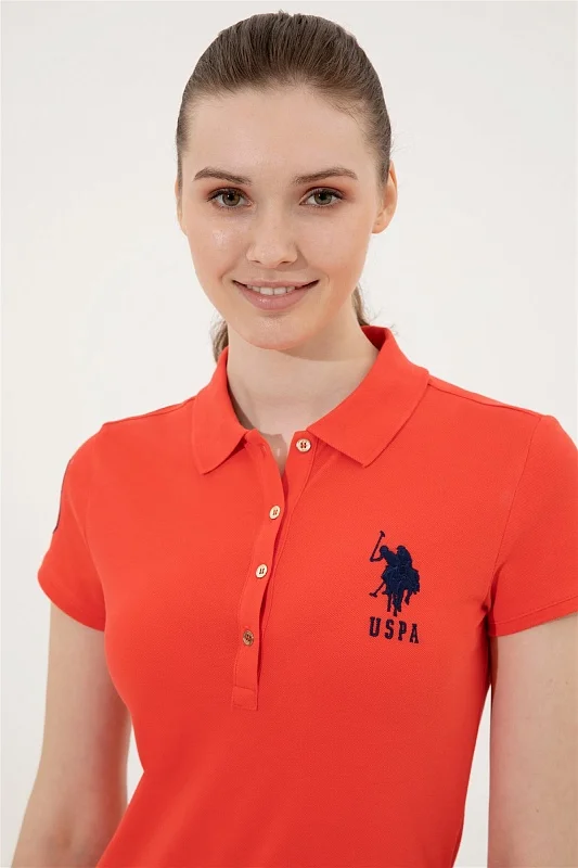 Платье-поло из хлопка с контрастным логотипом приталенное - G082SZ0750MTS0222-075 Платье жен. (VR213, 2XS)