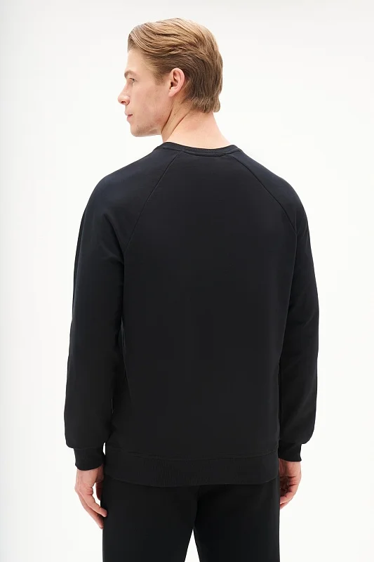 Свитшот однотонный с логотипом - G081SZ0820ART_GRARDOSK025 Толстовка муж. (VR046, XS)