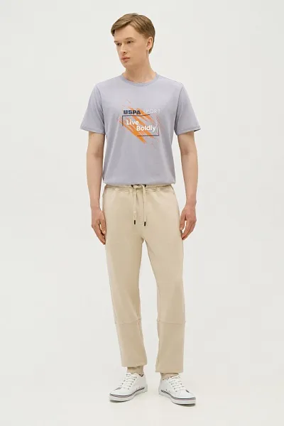 Спортивные брюки на манжетах - G081SZ0OP0DOMLE_R Брюки спорт. муж. (VR049, XS)