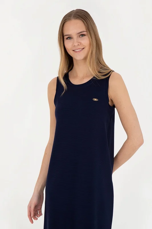 Платье мини из вискозы без рукавов - G082SZ0750FORE-IY24 Платье жен. (VR033, 2XS)