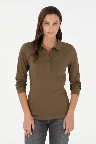 Поло с длинным рукавом из хлопка - G082SZ0820TPG_SK024 Толстовка жен. (VR027, L)