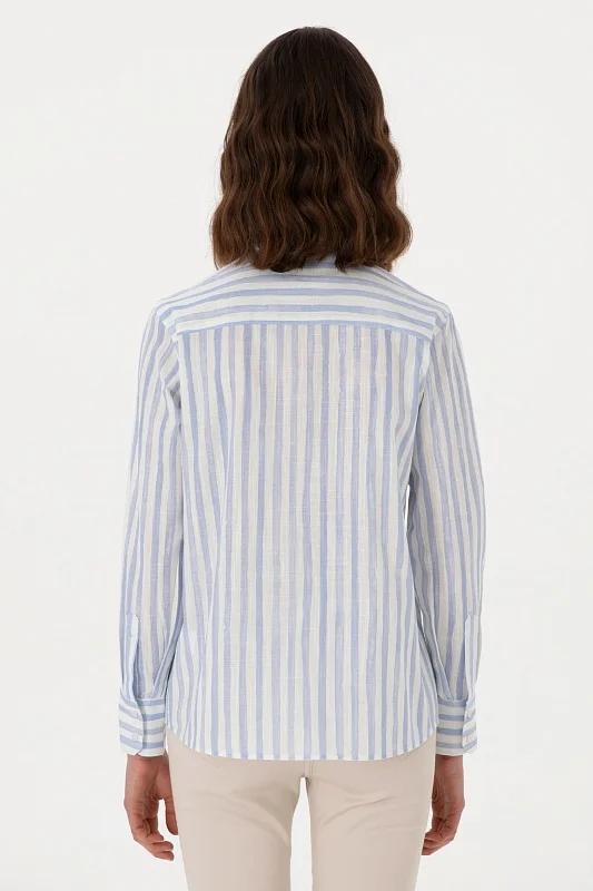 Рубашка из хлопка в полоску прямая - G082SZ0040DUCCI Сорочка жен. (VR003, 42)
