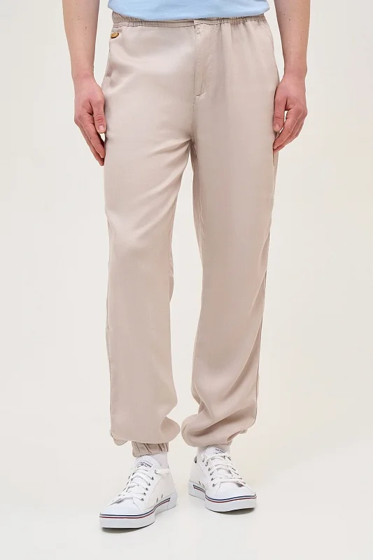 Брюки из лиоцелла на кулиске - G081SZ0780BROVES Брюки муж. (VR049, 32)