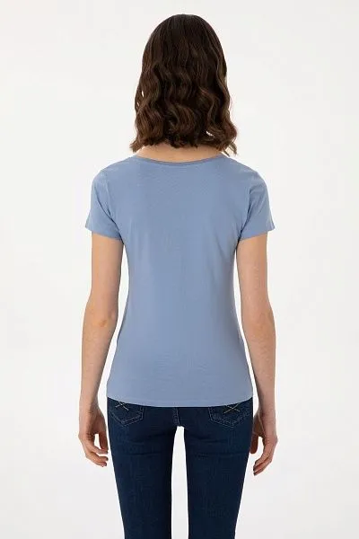 Футболка из хлопка с логотипом - G082SZ0110TO25 Футболка жен. (VR036, L)