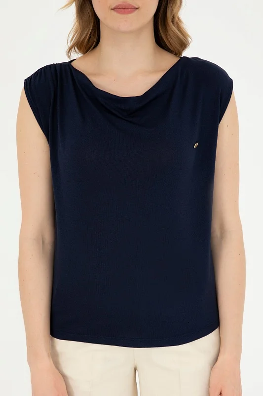 Блузка без рукавов трикотажная - G082SZ0110PAOLA Футболка жен. (VR033, 2XS)