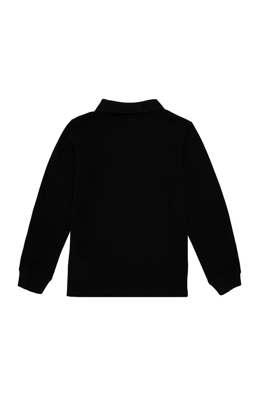 Поло с длинным рукавом из хлопка для мальчиков - G083SZ0820TP01KIDSSK024 Толстовка муж. детс. (VR046, 7_8)