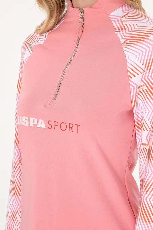 Толстовка спортивная с воротником на молнии - G082SZ0820S_SORA Толстовка жен. (VR041, S)
