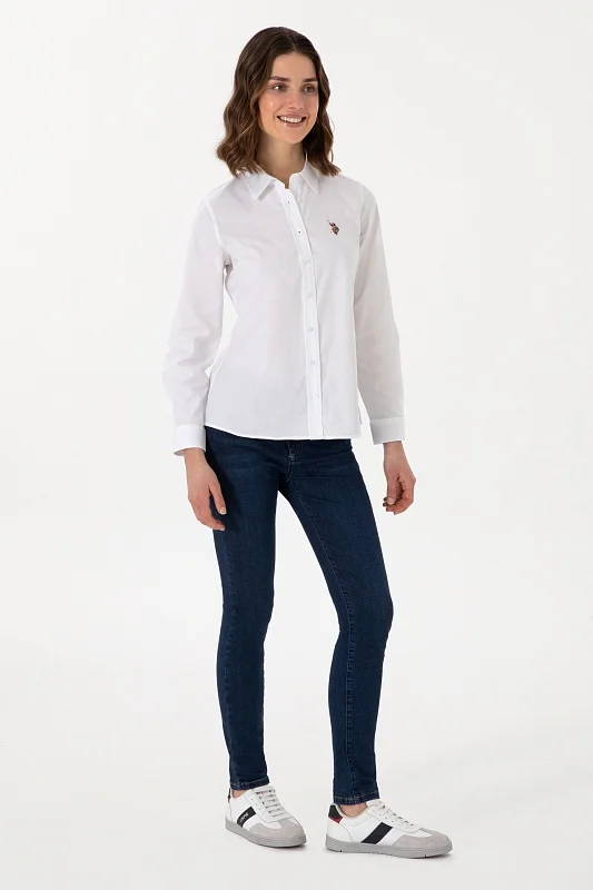 Рубашка с хлопком приталенная - G082SZ0040CRISCOLOR025Y Сорочка жен. (VR013, 42)