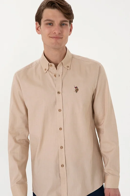 Рубашка из хлопка прямая - G081SZ0040CEDCOLORREG025Y Сорочка муж. (VR015, M)