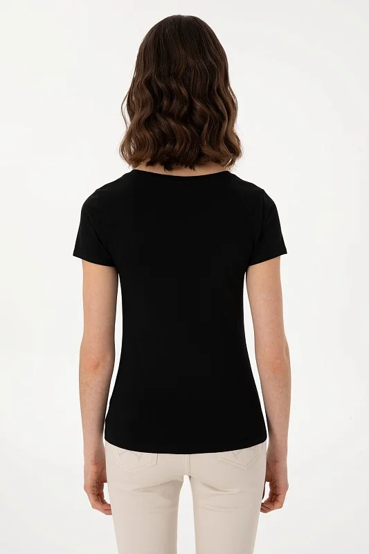 Футболка из хлопка с логотипом - G082SZ0110TO25 Футболка жен. (VR046, XS)