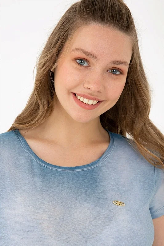 Футболка из хлопка с эффектом градиента - G082SZ0110DERY Футболка жен. (VR028, 2XS)