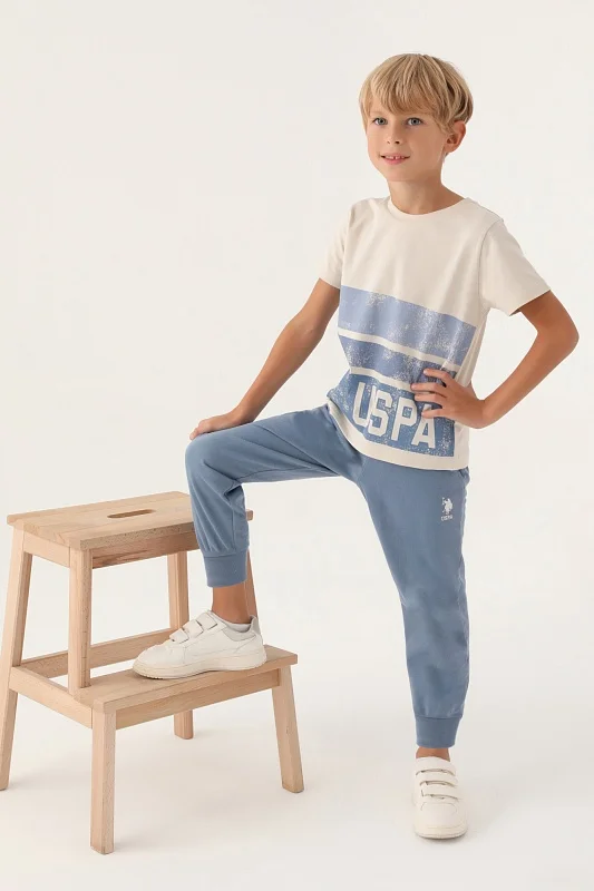 Футболка и спортивные брюки для мальчиков - G083SZ0HF0US1722 Костюм дом. муж. детс. (VR011, 7_8)