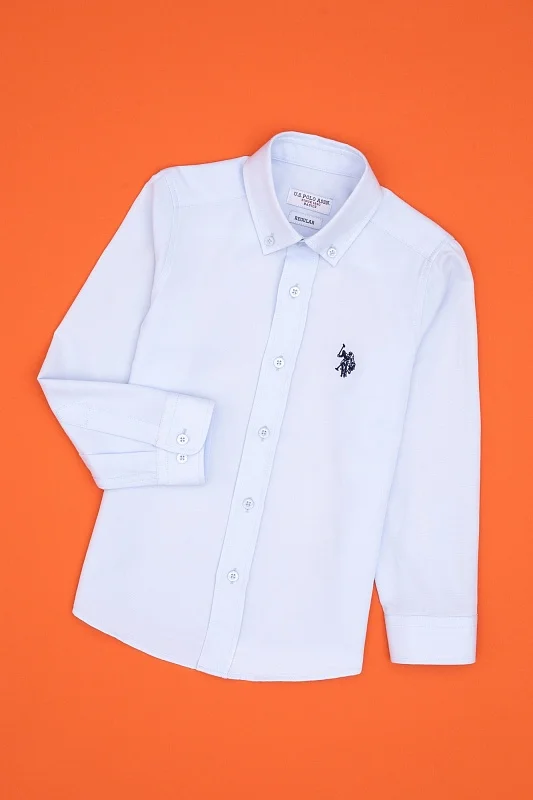 Рубашка хлопковая для мальчиков - G083SZ0040E_METOKIDS25K Сорочка муж. детс. (VR003, 3_4)