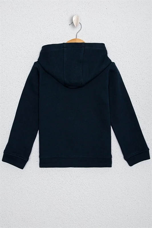 Толстовка на молнии из хлопка с нашивкой из пайеток для девочек - G084SZ0820RW01-SK020 Толстовка жен. детс. (VR033, 3_4)