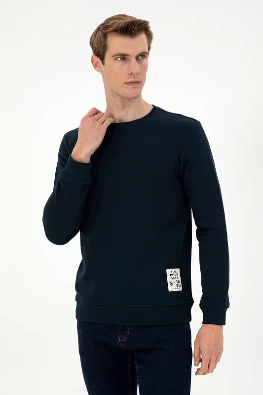 Свитшот с декоративной нашивкой - G081SZ0820ZELO_E Толстовка муж. (VR033, M)