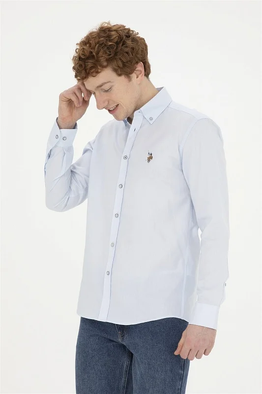 Рубашка из хлопка приталенная - G081SZ0040CEDCOLOR024Y Сорочка муж. (VR003, 5XL)