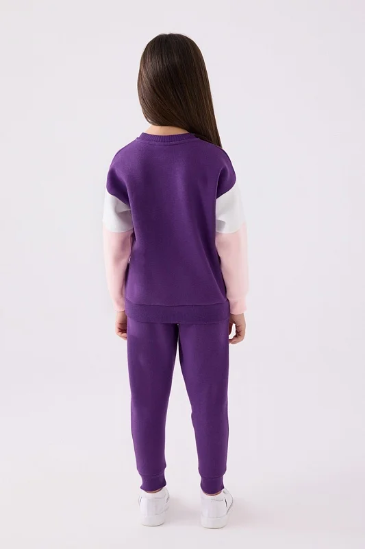 Свитшот и спортивные брюки для девочек - G084SZ0HF0US1973 Костюм дом. жен. детс. (VR038, 5)
