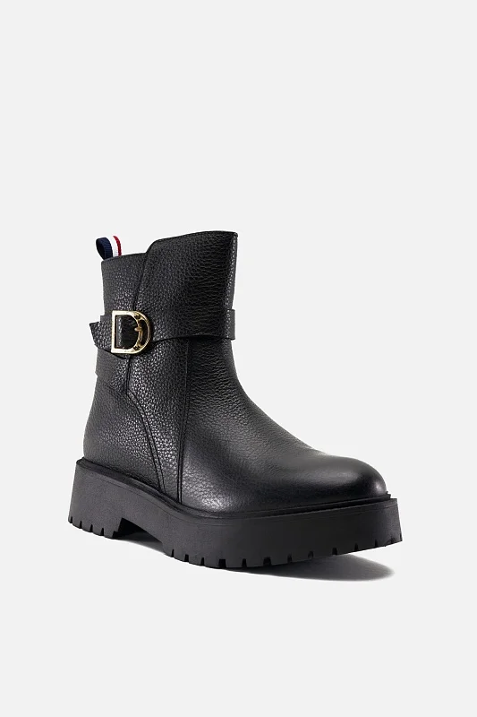 Ботинки кожаные на молнии - S082SZ0330K23UYSAR Обувь жен. (VR046, 40)