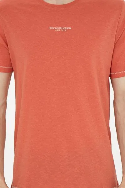 Футболка из хлопка с контрастной окантовкой - G081SZ0110HAZBA Футболка муж. (VR042, S)