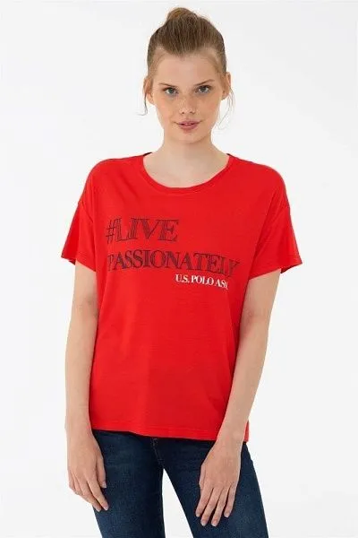 Футболка из хлопка с надписью - G082SZ0110DEPTON Футболка жен. (VR097, XS)