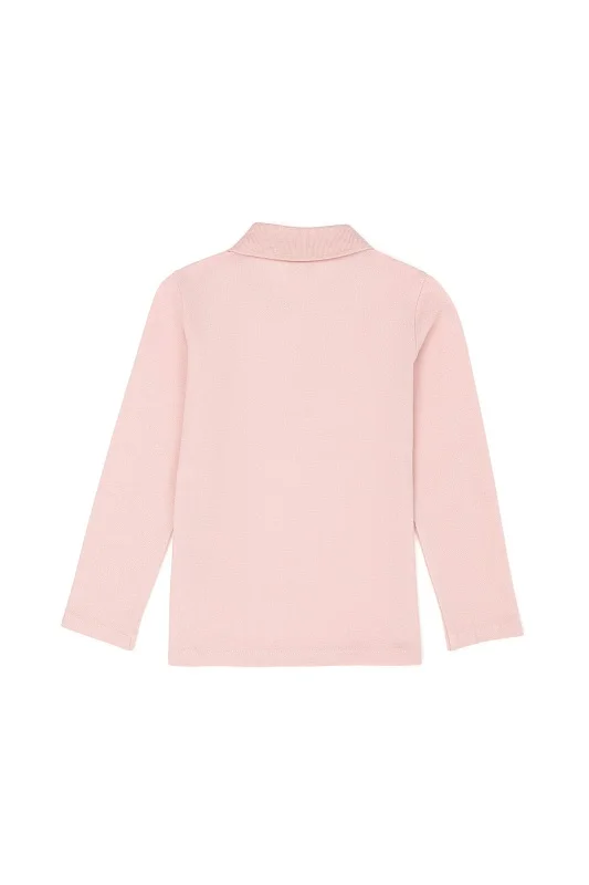 Поло с длинным рукавом из хлопка для девочек - G084SZ0820TP01-SK023 Толстовка жен. детс. (VR050, 5_6)