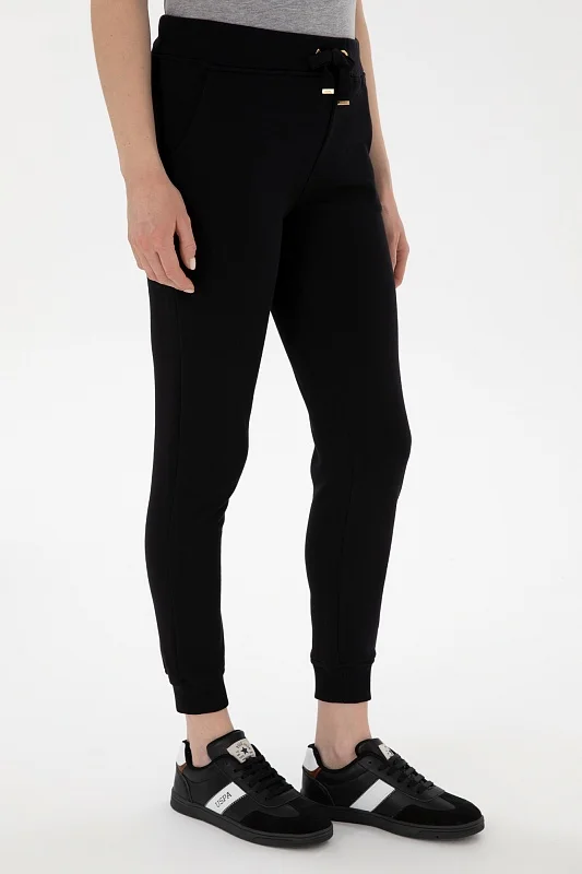 Спортивные брюки на манжетах зауженные - G082SZ0OP0PT0125 Брюки спорт. жен. (VR046, XS)