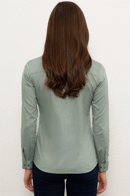 Рубашка из хлопка приталенная - G082SZ0040CRISCOLOR020K Сорочка жен. (VR079, 32)