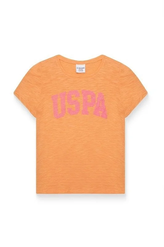 Футболка из хлопка с надписью для девочек - G084SZ0110KEAN-IY021 Футболка жен. детс. (VR051, 5_6)