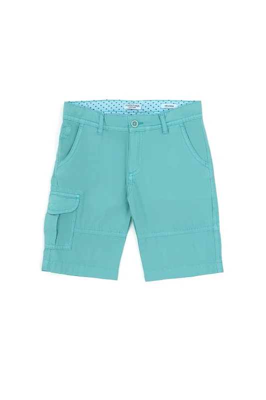 Шорты из хлопка для мальчиков - G083SZ0310PURVISKIDS Бермуды муж. детс. (VR090, 9_10)