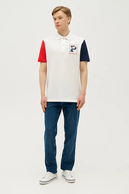 Футболка-поло из хлопка - G081SZ0110POLO_R Футболка муж. (VR013, XL)