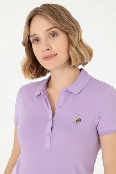 Футболка-поло из хлопка - G082SZ0110TP0124-CLR Футболка жен. (VR034, S)