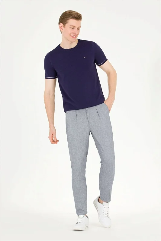 Футболка из смесового хлопка в полоску - G081SZ0TK0FORLA Кофта муж. (VR033, S)