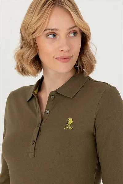 Поло с длинным рукавом из хлопка - G082SZ0820TPG-SK023 Толстовка жен. (VR027, S)