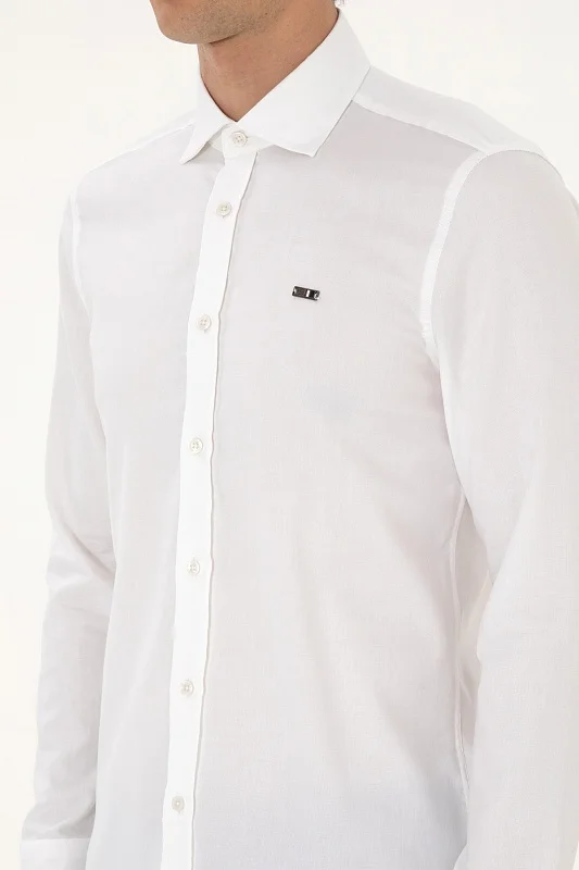 Рубашка из хлопка приталенная - G081SZ0040CEDROP025K Сорочка муж. (VR013, 3XL)