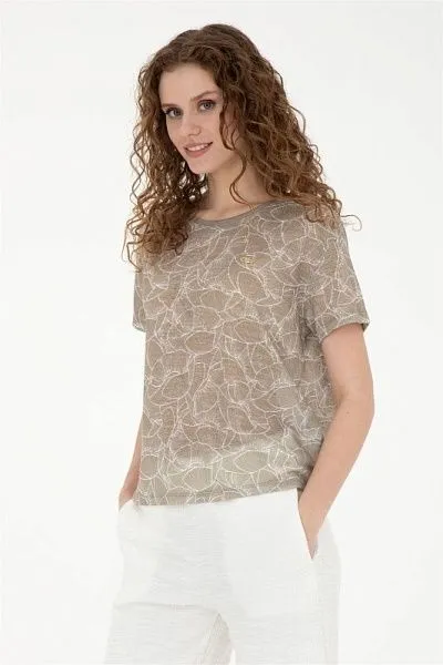 Футболка с узором - G082SZ0110PEKMEZ Футболка жен. (VR027, XS)