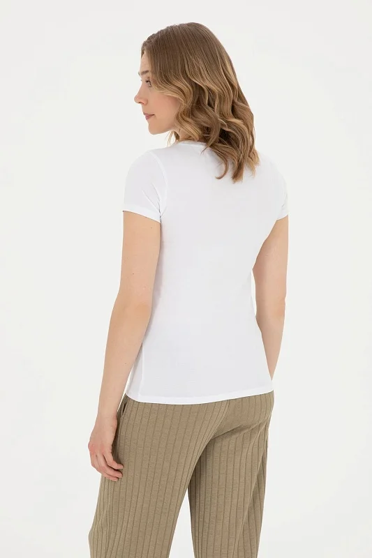 Футболка из хлопка с логотипом - G082SZ0110TO24 Футболка жен. (VR013, XS)