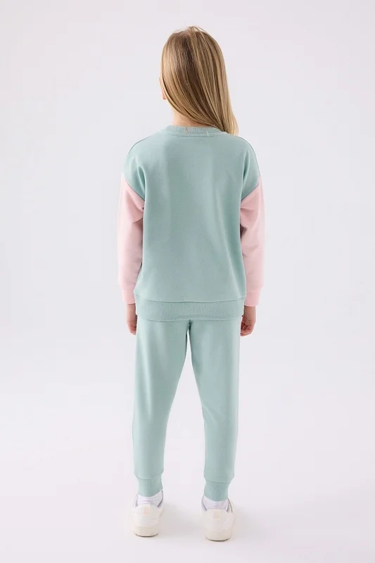 Свитшот и спортивные брюки для девочек - G084SZ0HF0US1994 Костюм дом. жен. детс. (VR048, 4_5)