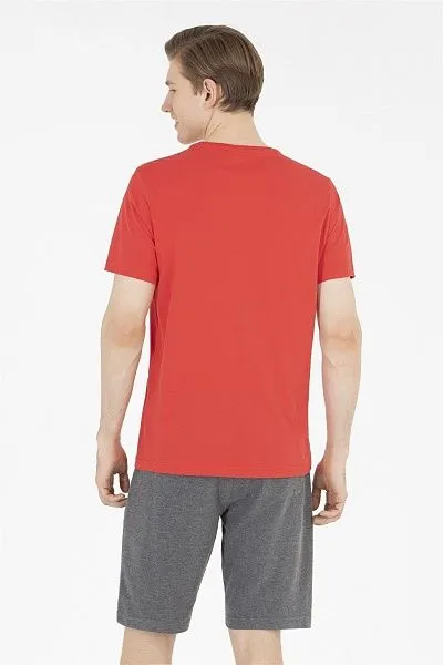 Футболка из хлопка с надписью - G081SZ0110GEARTIY023 Футболка муж. (VR171, XS)