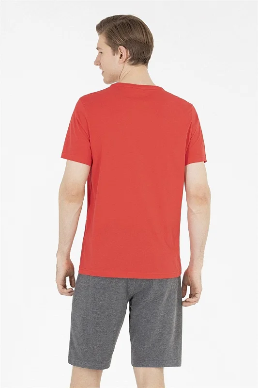 Футболка из хлопка с надписью - G081SZ0110GEARTIY023 Футболка муж. (VR171, XS)