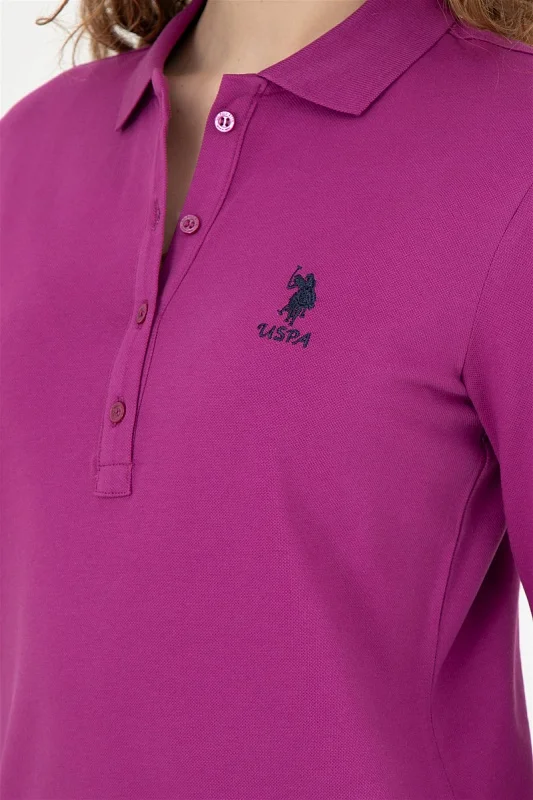 Поло с длинным рукавом из хлопка - G082SZ0820TPG-SK023 Толстовка жен. (VR037, XS)